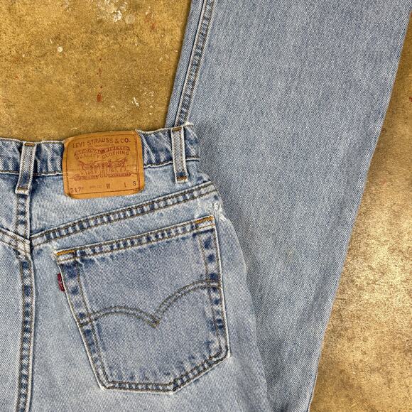 Vintage Levi’s 517 Bootcut Women’s Jeans Size 9 Jr. S Light Wash Made in USA - Picture 1 of 15